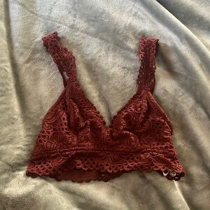 Aeropostale maroon bralette